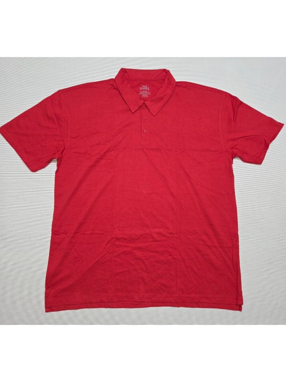 True Classic Red Short Sleeve Polo Shirt Men's Size XL NEW